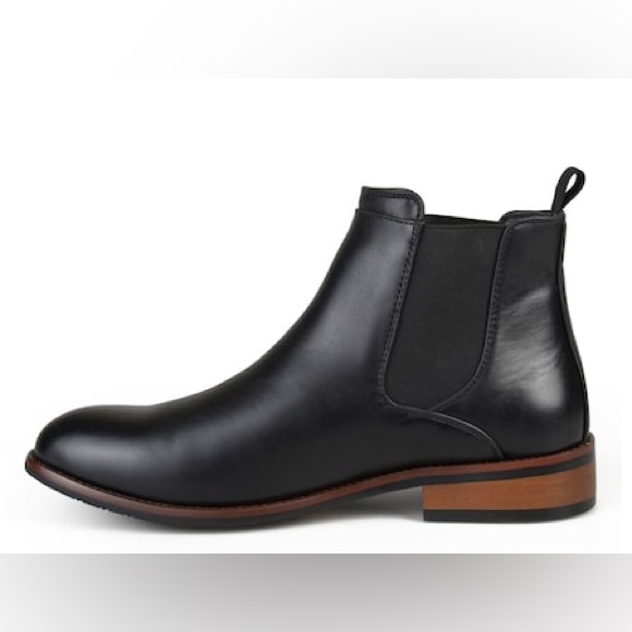 Vance Co. Black Vegan Leather Chelsea Boots - Picture 2 of 14